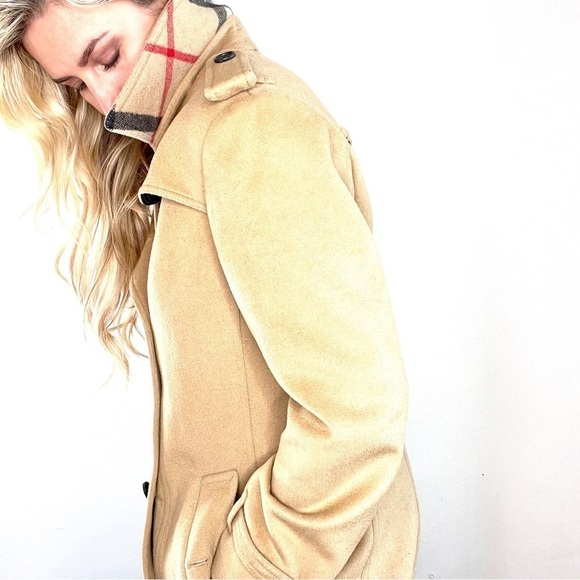 Burberry Buckingham Tan Wool Cashmere Double Breasted Belted Coat - Picture 11 of 16